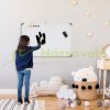 Magnetic board 90x1.8x60 cm wall note board, with accessories, 4 markers 1 sponge, 10 magnets white