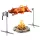 Elektromos forgónyársas grill 142,2 cm 38W motorral, 60 kg teherbírással, 8 fokozatú magasságállítással, rozsdamentes acél kivitelben