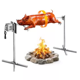   Forgónyársas grill 38W egész malac és bárány sütéséhez, 132 cm, 40 kg teherbírás