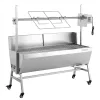 Elektromos forgónyársas faszenes grill 121,8 cm 38W motorral, 60 kg teherbírással, 4 fokozatú magasságállítással és szélvédő lemezzel