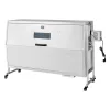 Elektromos forgónyársas faszenes grill 132 cm 38W motorral, 60 kg teherbírással, rozsdamentes acél, fedéllel és kerekekkel