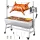 Elektromos forgónyársas faszenes grill 94 cm 38W motorral, 60 kg teherbírással, 7 fokozatú magasságállítással