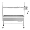 Elektromos forgónyársas faszenes grill 94 cm 38W motorral, 60 kg teherbírással, 7 fokozatú magasságállítással