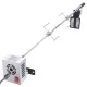 malac grill bárány grill 100,6 cm, 12 kg rozsdamentes acél forgónyárs grill 9 W, bárány grill BBQ grill kocsi barbecue, nagy nyárs grill pulykához, sonkához stb. alkalmas