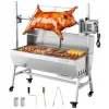 Elektromos forgónyársas faszenes grill 94 cm 38W motorral, 60 kg teherbírással, 7 fokozatú magasságállítással és szélvédő lemezzel