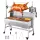 Rotisserie Grill 38 W szopós malac grill bárány grill faszén grill (94 cm grillhossz) 60 kg teherbírással és 7-utas magasságállítással és védőlemezzel, rozsdamentes acél elektromos grillkészlet kempingezéshez