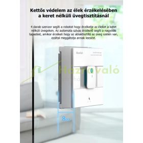   Ablaktisztító robot W200 vezeték nélküli tervezés távirányíróval és mesterséges intelligencia használattal AI tech ablakpucoló