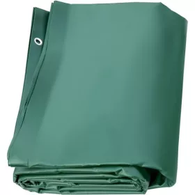   Téglalap alakú PVC medencetakaró ponyva 350x600 cm zöld, szennyeződés- és vízálló téli takaró földbe süllyesztett medencékhez