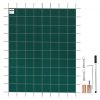 Téli medencetakaró 610x1220 cm téglalap alakú biztonsági medencetető zöld