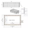 MEDENCE_465X280X124CM_TEGLALAP_SZURKE_BETON