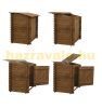 Built pool 537x131 cm brown fully equipped swimming pool octagonal