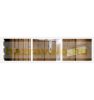 Built pool 537x131 cm brown fully equipped swimming pool octagonal