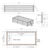 MEDENCE_610X285X131CM_TEGLALAP_SZURKE_BETON