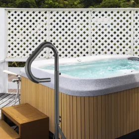   Pezsgőfürdő korlát állítható magasságú, 360°-ban forgatható, 272 kg teherbírású alumínium jacuzzi korlát