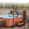 Pezsgőfürdő korlát állítható magasságú, 360°-ban forgatható, 272 kg teherbírású alumínium jacuzzi korlát