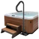 Pezsgőfürdő kapaszkodó állítható 89–144,7 cm, 360°-ban forgatható, 272 kg teherbírás jacuzzi korlát 