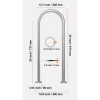 Medence kapaszkodó 40x91,5 cm alumínium korlát alaplemezzel, U-alakú kialakítással