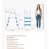 Medencelétra 136 kg teherbírású A-keretes biztonsági létra 914 mm-es medencemélységű föld feletti medencékhez