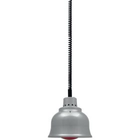   CLYDE Büfé melegítő lámpa étel melegentartó, 1 infravörös lámpával, króm