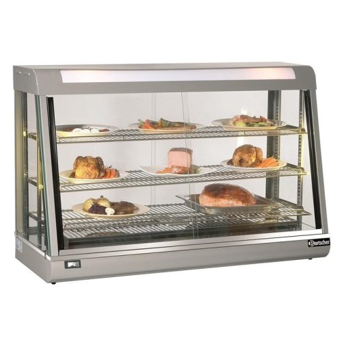 DELI3 Warming counter 3-level 373 liter steel warming display showcase