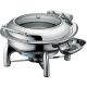 JESSIE Induction Chafing Dish with self-closing lid, round model 