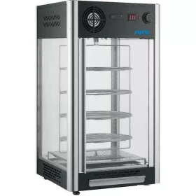   LUNA Melegentartó rozsdamentes acél, 4 forgatható rács 108 literes