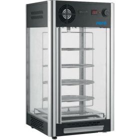   LUNA Melegentartó rozsdamentes acél, 4 forgatható rács 108 literes