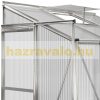 Üvegház polikarbonát lappal melegház aluminium váz 192x127x202 cm 2,3 m² alapkerettel