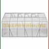 Greenhouse aluminum frame polycarbonate greenhouse 380x190x195 cm with 4 skylights