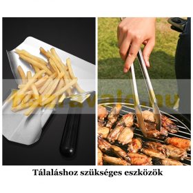   Melegentartó 1000W rozsdamentes infra ételmelegítő 34x60x55 cm infravörös melegítő inox multifunkcionális ételmelegítő