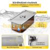 Warmer 1200W stainless steel food warmer, 6-pot food warmer counter 30 liter inox electric warmer 