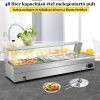 Warmer 1500W stainless steel food warmer, 6-pot food warmer counter 48 liter inox electric warmer 