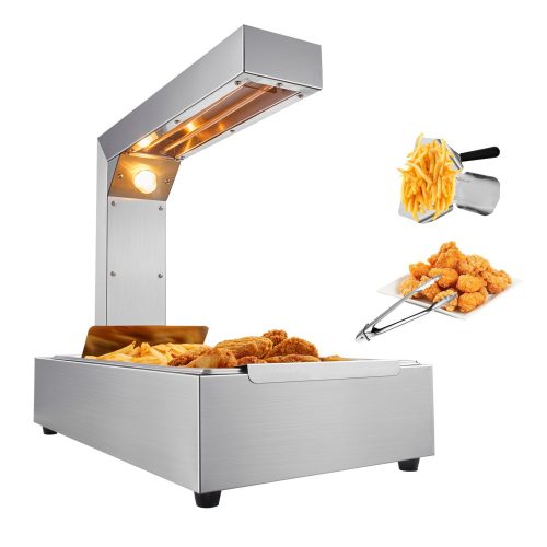 Warming 750W stainless steel food warmer 605x343x555 mm french fries warmer inox multifunctional food warmer