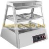 Heat-retaining stainless steel two-level 800W warming counter warming showcase 