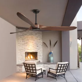 Alumínium mennyezeti ventilátor 213 cm világítás nélkül távirányító DC motor fekete