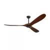 Alumínium mennyezeti ventilátor 213 cm világítás nélkül távirányító DC motor fekete