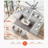 Alumínium mennyezeti ventilátor 213 cm világítás nélkül távirányító DC motor fekete