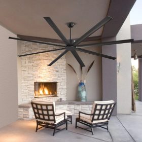   Mennyezeti ventilátor 243 cm világítás nélkül maximális teljesítmény, csendes működés