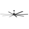 Alumínium mennyezeti ventilátor 213 cm világítás nélkül távirányító DC motor fekete