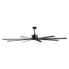 Alumínium mennyezeti ventilátor 213 cm világítás nélkül távirányító DC motor fekete