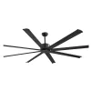 Alumínium mennyezeti ventilátor 213 cm világítás nélkül távirányító DC motor fekete