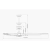Toronyventilátor párologtatásos hűtéssel 6,7 m/s 60W 12 órás időzített ventilátor távirányítóval
