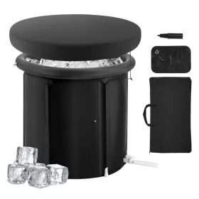   Hordozható merülődézsa 80cm 341 liter mobil jégfürdő Krioterápia és Wim Hof-módszer gyakorlásához