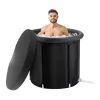 Hordozható merülődézsa 85cm 439 liter mobil jégfürdő Krioterápia és Wim Hof-módszer gyakorlásához