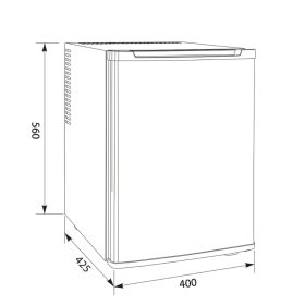   TOP35-LT Minibár szállodai hűtőszekrény A+ 35L, szabadon álló és beépíthető funkcióval 
