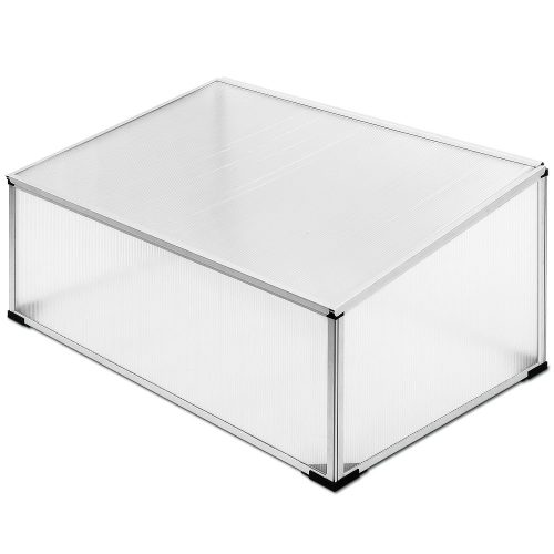 Small greenhouse planting seedling box 100x60 cm aluminum frame polycarbonate mini greenhouse