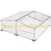 Mini greenhouse planting seedling box aluminum frame polycarbonate small greenhouse 102x102x41 cm