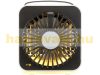 LW-100 Mobile mini battery fan, with LED light, 3 levels, Available in white and black! 