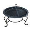 Mobile fire pit, portable fire pit Ø48 cm with spark arrester 