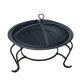 Mobile fire pit, portable fire pit Ø48 cm with spark arrester 